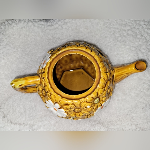 Antique Vintage Mid-Century Fred Robert's Raised Daisy Tea Pot Made In Japan - Picture 7 of 10